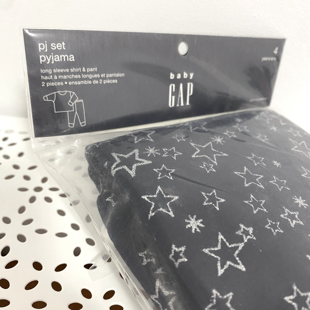 Navy blue star pajamas, baby GAP